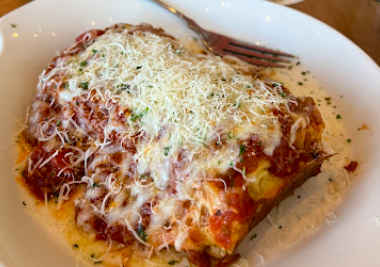 Olives signature dishes Calabrian Steak & Shrimp Bucatini
Chicken Parmigiana
Tour of Italy